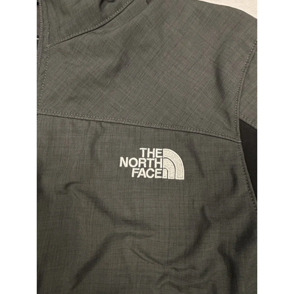 The North Face Denali Fleece Jacket Mens M Gray Black Full Zip Pullover TCN1 F13